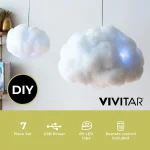 RGB Cloud Light, DIY Project, Includes All Components, Remote Controls Lighting Effects - Image 3