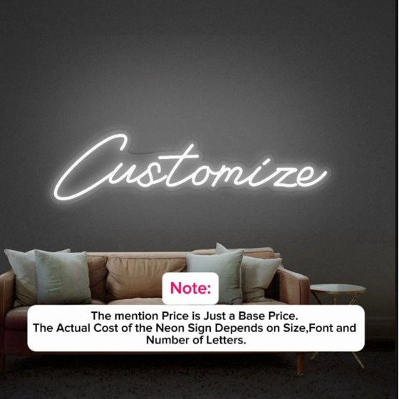 neon light name signs