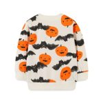 HILEELANG Toddler Boy Sweatshirts Halloween Pumpkin Bat Crewneck Pullover Cotton Autumn Top Shirts 5T - Image 4