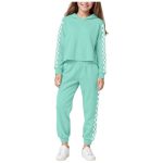 TSHXS Girls Outfits Size 10-12 Kids Clothes Girls Size 10-12 Kids Girls Clothes Stylish Tops And Pants With Pockets Clothing Sets 2 Piece Outfits 7-8 Years Green - Image 5